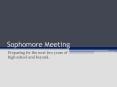 Sophomore Meeting PowerPoint PPT Presentation