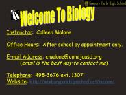 Instructor: Colleen Malone