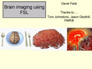 Brain imaging using FSL
