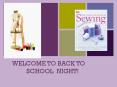 WELCOME TO BACK TO     SCHOOL NIGHT! PowerPoint PPT Presentation