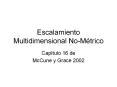 Escalamiento Multidimensional No-M PowerPoint PPT Presentation