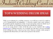 Top 6 Wedding Decor Ideas