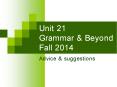 Unit 21 Grammar PowerPoint PPT Presentation