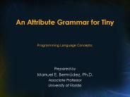 An Attribute Grammar for Tiny