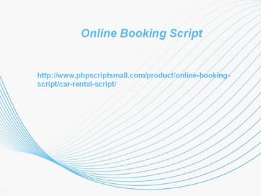 Open Source Car Rental Script