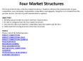 Four Market Structures PowerPoint PPT Presentation
