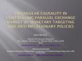 Triangular Causality in Controlling Parallel Exchange Market by Monetary Targeting and Anti-Inflationary Policies PowerPoint PPT Presentation