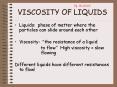VISCOSITY OF LIQUIDS PowerPoint PPT Presentation