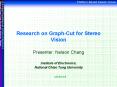 Research on Graph-Cut for Stereo Vision PowerPoint PPT Presentation
