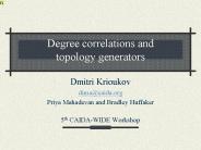 Degree correlations and topology generators