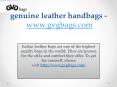 leather handbags - www.gvgbags.com (2) PowerPoint PPT Presentation