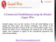 6 Commercial Establishments using the Braided Copper Wire PowerPoint PPT Presentation