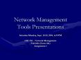 Network Management Tools Presentations PowerPoint PPT Presentation