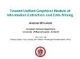 Toward Unified Graphical Models of Information Extraction and Data Mining PowerPoint PPT Presentation