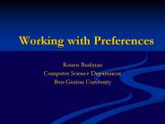 Working with Preferences