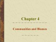 Communities and Biomes