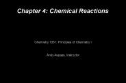 Chapter 4: Chemical Reactions