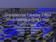 Gravitational Faraday Effect Produced by a Ring Laser