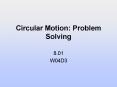 Circular Motion: Problem Solving PowerPoint PPT Presentation