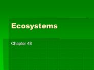 Ecosystems
