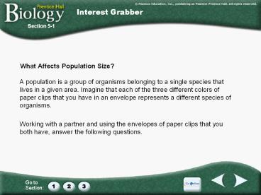 What Affects Population Size?