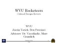 WVU Rocketeers Critical Design Review PowerPoint PPT Presentation