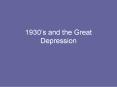 1930 PowerPoint PPT Presentation