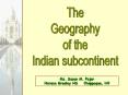 The Geography of South Asia PowerPoint PPT Presentation