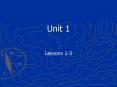 Lessons 1-3 PowerPoint PPT Presentation
