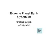 Extreme Planet Earth Cyberhunt