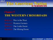 Chapter 5 THE WESTERN CROSSROADS