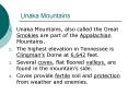 Unaka Mountains PowerPoint PPT Presentation