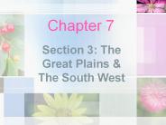 Section 3: The Great Plains