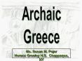 Archaic Greece PowerPoint PPT Presentation
