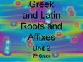 Greek and Latin Roots and Affixes PowerPoint PPT Presentation