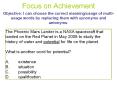 Focus on Achievement PowerPoint PPT Presentation