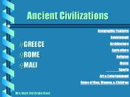 Ancient Civilizations
