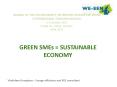 GREEN SMEs = SUSTAINABLE ECONOMY PowerPoint PPT Presentation