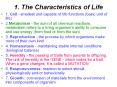 1. The Characteristics of Life PowerPoint PPT Presentation