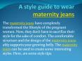 A style guide to wear maternity jeans PowerPoint PPT Presentation