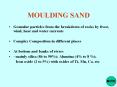 MOULDING SAND PowerPoint PPT Presentation