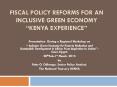 Fiscal Policy Reforms for an Inclusive Green Economy  PowerPoint PPT Presentation