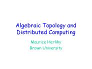 Algebraic Topology and Distributed Computing
