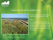 About Green Roofs for Healthy Cities