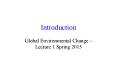 Global Environmental Change  PowerPoint PPT Presentation