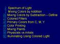2 Spectrum of Light PowerPoint PPT Presentation