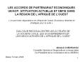 LES ACCORDS DE PARTENARIAT ECONOMIQUES UE/ACP: SITITUATION ACTUELLE ET DEFIS DANS LA REGION DE L PowerPoint PPT Presentation