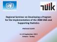 Regional Seminar on Developing a Program for the Implementation of the 2008 SNA and Supporting Statistics  Mehmet ILGAR 11-13 September 2013 Ankara - Turkey PowerPoint PPT Presentation