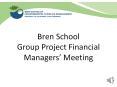 Bren School Group Project Financial Managers