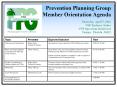 Prevention Planning Group Member Orientation Agenda PowerPoint PPT Presentation